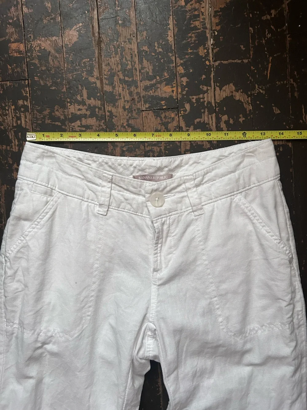 Banana Republic Low Rise Cotton Linen Pants